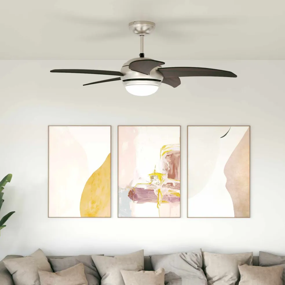 vidaXL Plafondventilator met licht en afstandsbediening Ø 110 cm