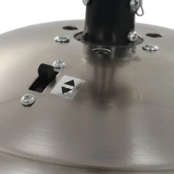 vidaXL Plafondventilator met lamp 128 cm bruin