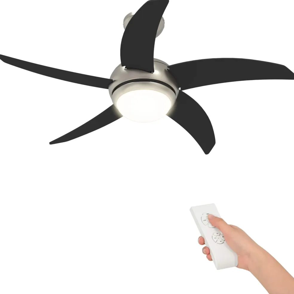 vidaXL Plafondventilator met licht en afstandsbediening Ø 110 cm