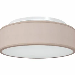 vidaXL Plafonnière met schijnwerpers Taupe 38 x 38 x 13,5 cm Stof