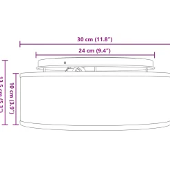 vidaXL Plafonnière met schijnwerpers Wit 30 x 30 x 13,5 cm Stof