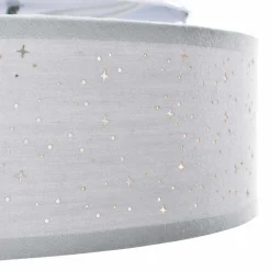 vidaXL Plafonnière met schijnwerpers Grijs 30 x 30 x 13,5 cm Stof