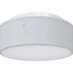 vidaXL Plafonnière met schijnwerpers Grijs 30 x 30 x 13,5 cm Stof