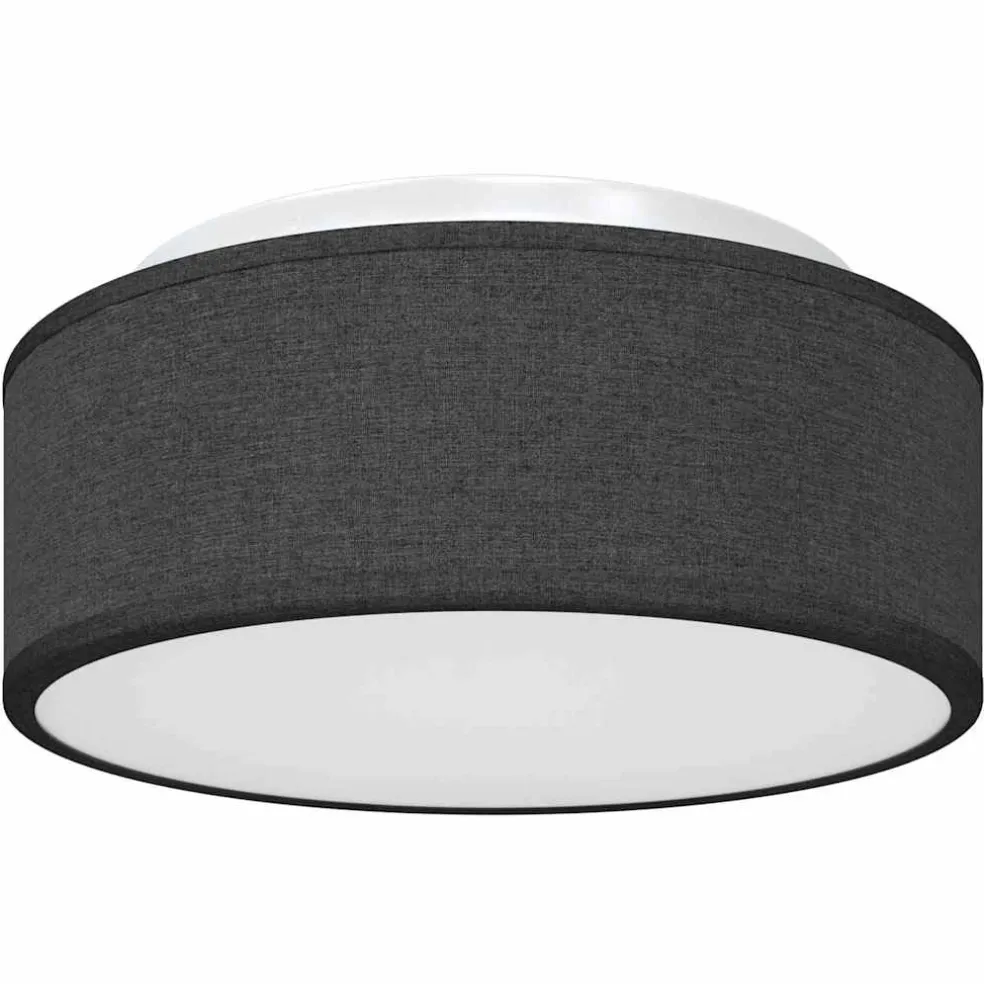 vidaXL Plafonnière met schijnwerpers Zwart 30 x 30 x 13,5 cm Stof