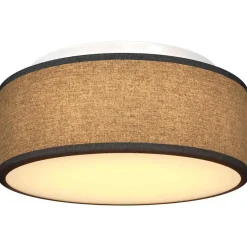 vidaXL Plafonnière met schijnwerpers Zwart 30 x 30 x 13,5 cm Stof