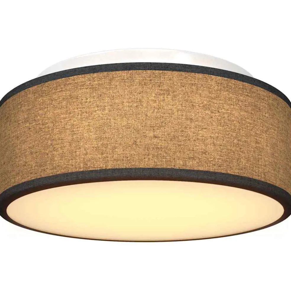 vidaXL Plafonnière met schijnwerpers Zwart 30 x 30 x 13,5 cm Stof