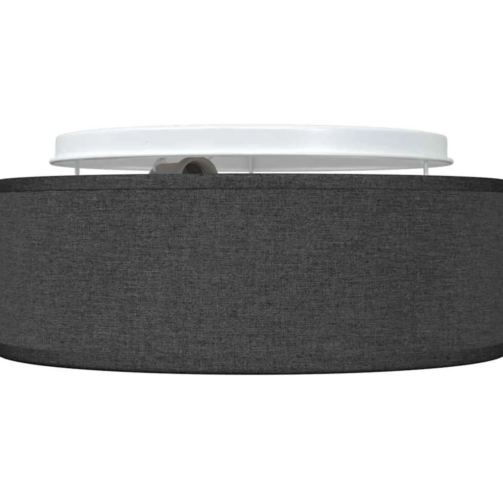 vidaXL Plafonnière met schijnwerpers Zwart 30 x 30 x 13,5 cm Stof