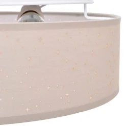 vidaXL Plafonnière met schijnwerpers Taupe 30 x 30 x 13,5 cm Stof