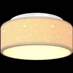 vidaXL Plafonnière met schijnwerpers Taupe 30 x 30 x 13,5 cm Stof