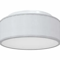 vidaXL Plafonnière met schijnwerpers Grijs 30 x 30 x 13,5 cm Stof