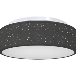 vidaXL Plafonnière met schijnwerpers Zwart 38 x 38 x 13,5 cm Stof