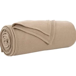 vidaXL plaid Camel 170 x 130 cm 0.34 kg Fleece