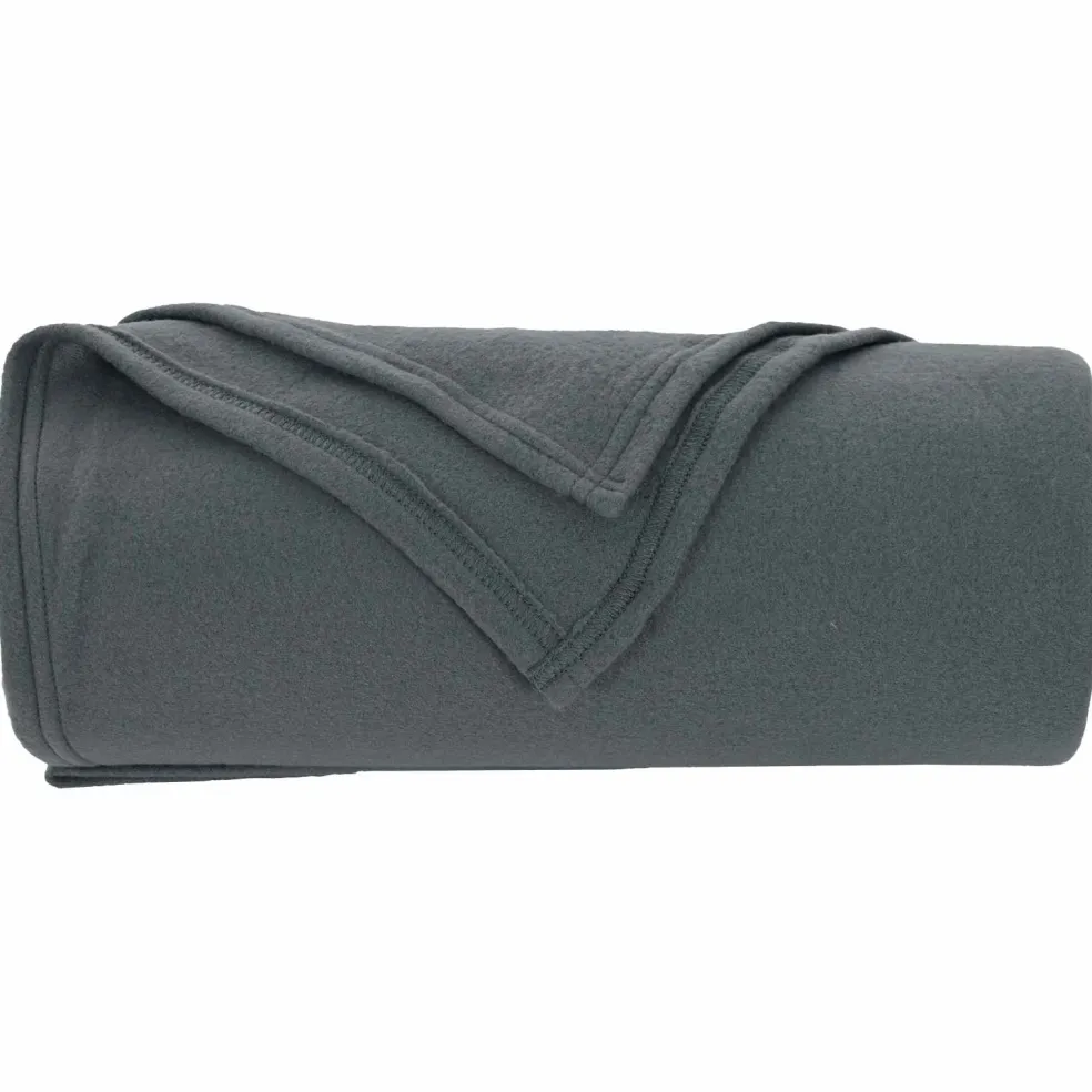 vidaXL plaid Donkergrijs 170 x 130 cm 0.33 kg Fleece