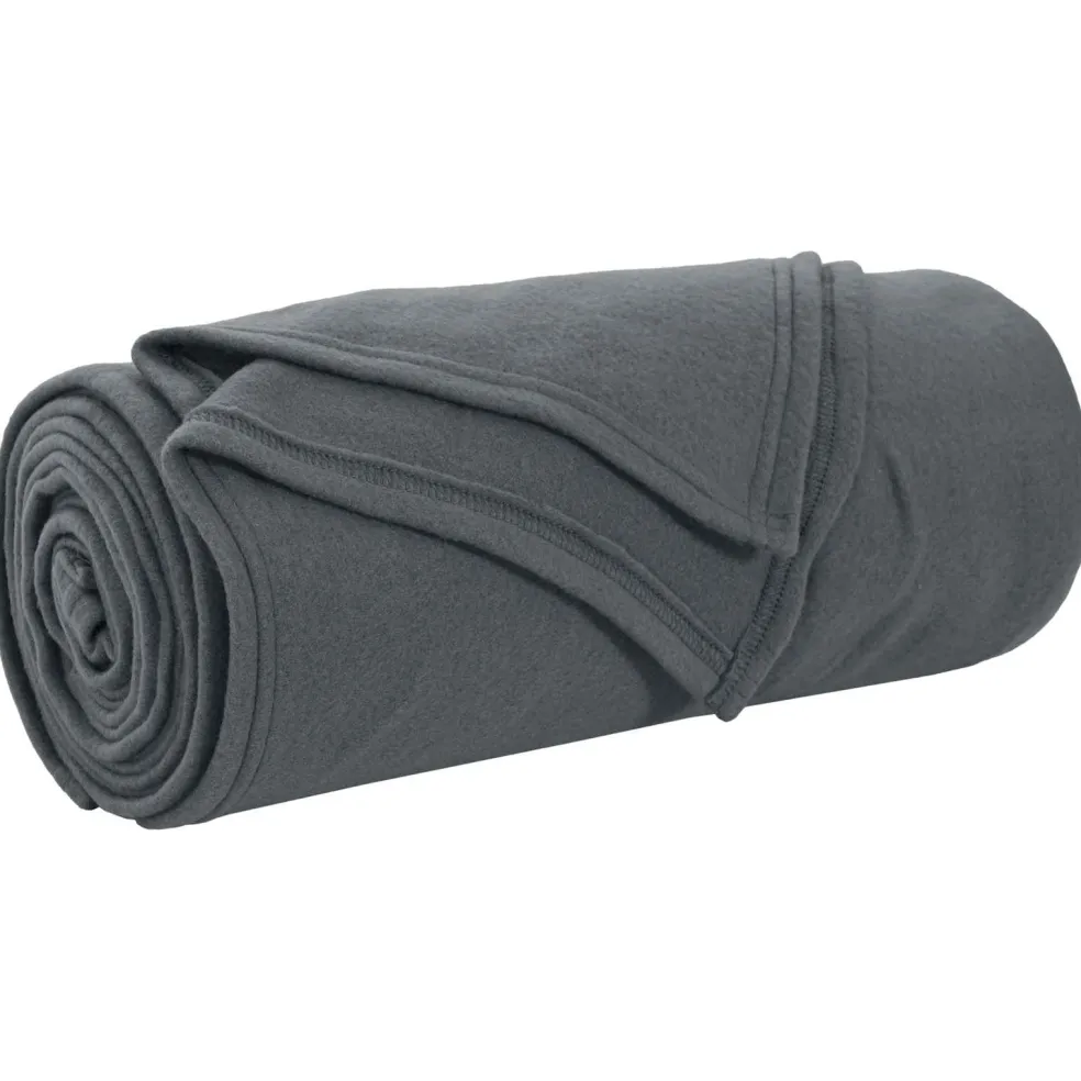 vidaXL plaid Donkergrijs 170 x 130 cm 0.33 kg Fleece