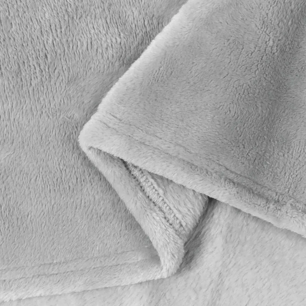 vidaXL plaid Grijs 130 x 150 cm 0.51 kg Fleece