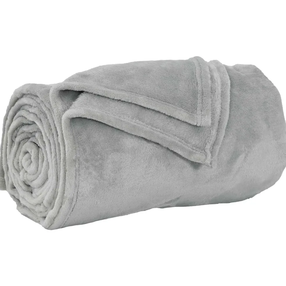 vidaXL plaid Grijs 130 x 150 cm 0.51 kg Fleece