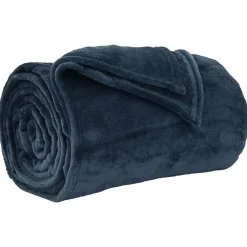 vidaXL plaid Marineblauw 130 x 150 cm 0.51 kg Fleece