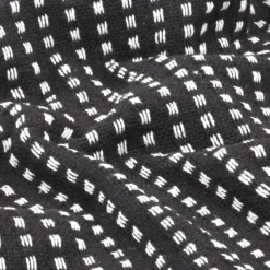 vidaXL Plaid vierkanten 125x150 cm katoen zwart