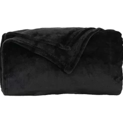 vidaXL plaid Zwart 130 x 150 cm 0.51 kg Fleece