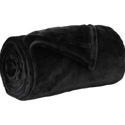 vidaXL plaid Zwart 130 x 150 cm 0.51 kg Fleece