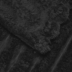 vidaXL plaid Zwart 150 x 130 cm 0.45 kg Fleece