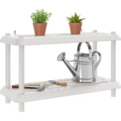 vidaXL Plankenunit 2-laags 100 x 40 x 55,5 cm PP Wit
