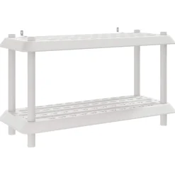 vidaXL Plankenunit 2-laags 100 x 40 x 55,5 cm PP Wit