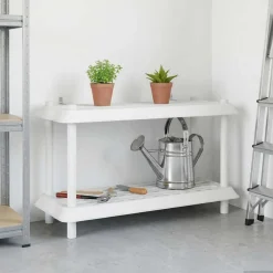 vidaXL Plankenunit 2-laags 100 x 40 x 55,5 cm PP Wit