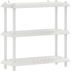 vidaXL Plankenunit 3-laags 100 x 40 x 96 cm PP Wit