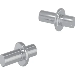 vidaXL Plankhaak 2 st Zilver 8,6 x 8,6 x 14,6 mm Staal