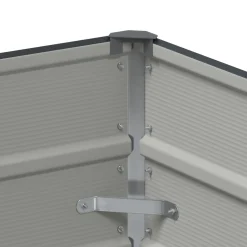 vidaXL Plantenbak Antraciet 100 x 100 x 45 cm Staal