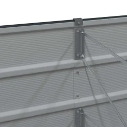 vidaXL Plantenbak Antraciet 160 x 80 x 45 cm Staal