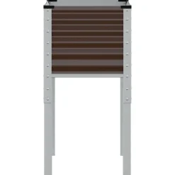 vidaXL Plantenbak Bruin 45x45x88 cm Staal