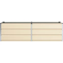 vidaXL Plantenbak Ivoor 160 x 80 x 45 cm Staal