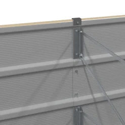 vidaXL Plantenbak Ivoor 160 x 80 x 45 cm Staal