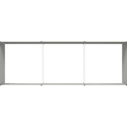 vidaXL Plantenbak Ivoor 290 x 100 x 45 cm Gegalvaniseerd staal
