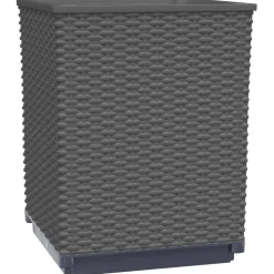 vidaXL Plantenbakken 2 st 30x30x37 cm polypropeen zwart