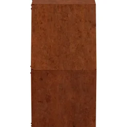 vidaXL Plantenbakken wandmontage 2 st 30x10x25 cm cortenstaal roestig