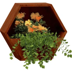 vidaXL Plantenbakken wandmontage 2 st 30x10x25 cm cortenstaal roestig