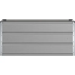 vidaXL Plantenbak Lichtgrijs 100 x 50 x 45 cm Gegalvaniseerd staal
