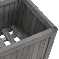 vidaXL Plantenbak met latwerk 40x30x135 cm massief vurenhout