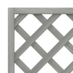 vidaXL Plantenbak met latwerk 40x30x135 cm massief vurenhout