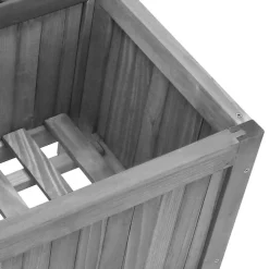 vidaXL Plantenbak met latwerk 40x30x135 cm massief vurenhout