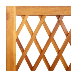vidaXL Plantenbak met latwerk en schap 55x29,5x152 cm acaciahout