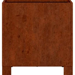 vidaXL Plantenbak met poten roestig 30x30x30 cm cortenstaal