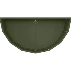vidaXL Plantenbak Olijf Groen 90 x 45 x 35 cm Staal