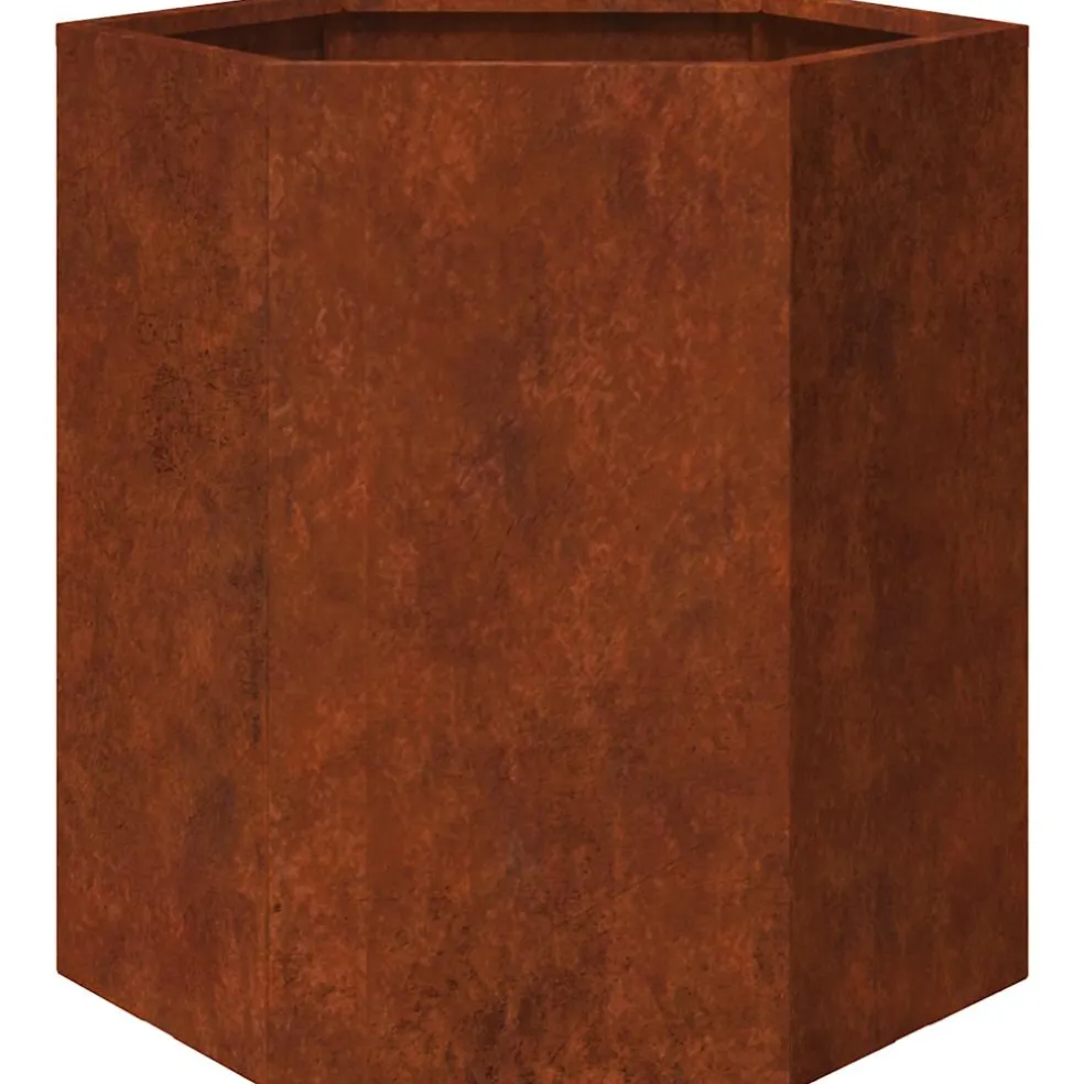 vidaXL Plantenbak roestig 40x40x45 cm cortenstaal