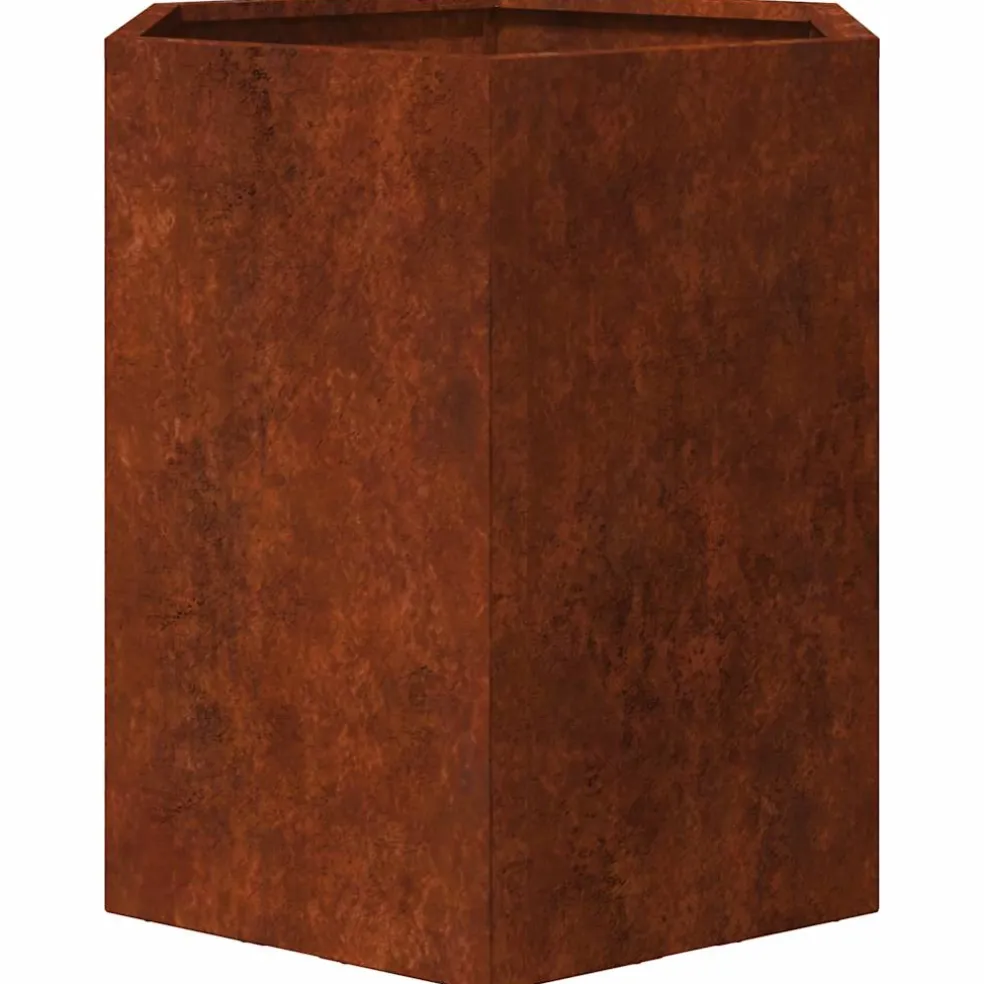 vidaXL Plantenbak roestig 40x40x45 cm cortenstaal