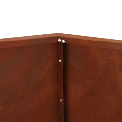 vidaXL Plantenbak Roestkleurig 100 x 100 x 80 cm weervast staal