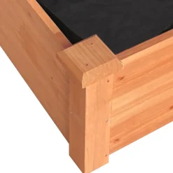 vidaXL Plantenbak verhoogd met voering 120x45x25 cm vurenhout bruin